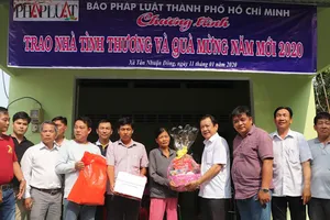 Báo Pháp Luật TP.HCM trao 3 căn nhà tình thương tại Đồng Tháp