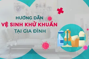 Hướng dẫn khử khuẩn tại gia đình chống dịch COVID-19