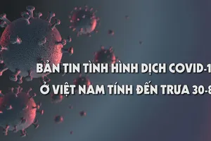Bản tin tình hình dịch COVID-19 ở Việt Nam tính đến trưa 30-8