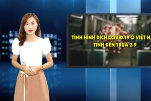 Tình hình dịch COVID-19 ở Việt Nam tính đến trưa 2-9