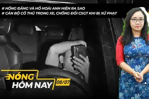 Nóng hôm nay: Cán bộ cố thủ trong xe, chống đối CSGT khi bị xử phạt
