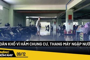 Nóng hôm nay: Dân khổ vì hầm chung cư, thang máy ngập nước