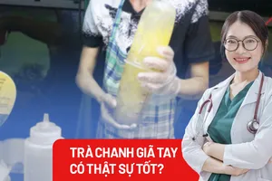 Trà chanh giã tay có tốt cho sức khỏe?