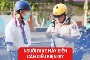Cần điều kiện gì với người đi xe máy điện?