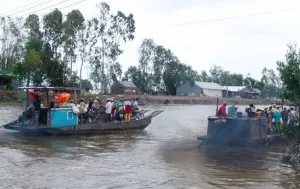 Giao thông ách tắc sau vụ sập cầu ở An Giang