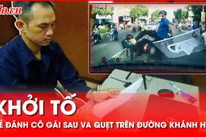 Khởi tố người đàn ông đánh cô gái sau va quẹt trên đường Khánh Hội