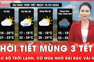 Thời tiết mùng 3 Tết Ất Tỵ: Bắc Bộ trời lạnh, có mưa nhỏ rải rác vài nơi