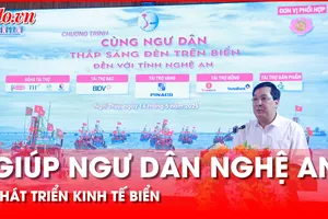 Báo Pháp Luật TP.HCM mong muốn góp phần giúp ngư dân Nghệ An phát triển kinh tế biển bền vững