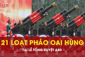 21 loạt pháo rền vang mở màn lễ tổng duyệt A80