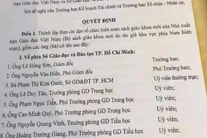 NXB Giáo dục Việt Nam nói gì về vụ chi tiền làm SGK ở TP.HCM?