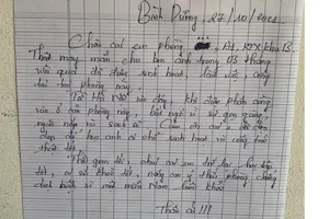 Cảm động những 'bức thư tay' gửi sinh viên khi trở lại ký túc xá