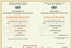 Một trường đại học ở TP.HCM bắt đầu cấp chứng chỉ điện tử cho người học