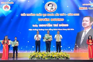 12 nhà giáo đầu tiên ở TP.HCM nhận giải thưởng Trần Đại Nghĩa