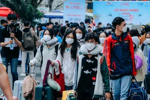 Sinh viên ở TP.HCM được hỗ trợ về quê đón tết năm 2023. Ảnh: NTCC