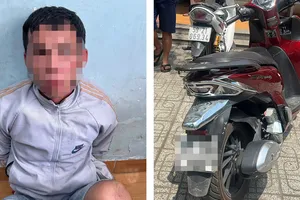Người dân và hiệp sĩ ở Bình Dương vây bắt kẻ chạy xe SH Mode bị trộm