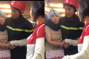 Giải cứu 1 phụ nữ mắc kẹt trong thang máy ở quận 5