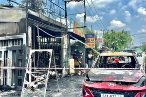 Cháy tiệm spa ở TP Dĩ An, nhiều tài sản bị thiêu rụi