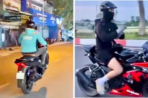Bị tịch thu phương tiện vì chạy xe bốc đầu để đăng mạng xã hội
