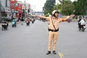 CSGT TP.HCM siết chặt tuần tra, kiểm soát giao thông dịp Tết Dương lịch 2025