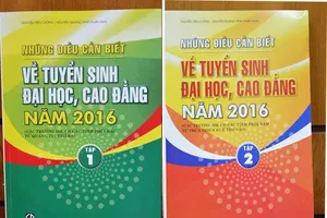 Phát hành sách 'Những điều cần biết về tuyển sinh ĐH, CĐ năm 2016'