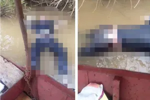 Thi thể nam giới nổi lập lờ dưới sông Hồng