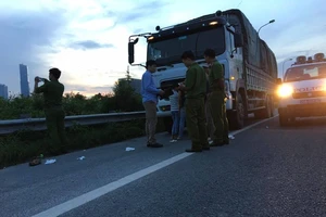 Vợ chồng tài xế xe tải bị cướp tấn công trên đại lộ