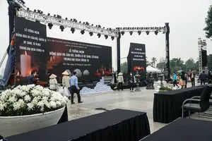 Cận cảnh nơi tổ chức lễ tưởng niệm đồng bào tử vong trong đại dịch tại Hà Nội