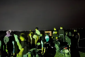 Khu vực nhóm học sinh gặp nạn. Ảnh: CTV