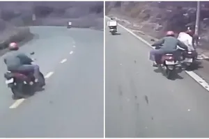 Người đàn ông cứu 3 người trên xe máy mất phanh khi đang đổ đèo Tam Đảo