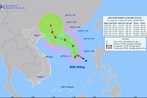 Tin mới nhất về cơn bão số 1 có tên quốc tế là CHABA