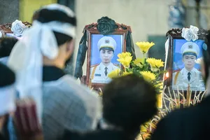 Nghẹn ngào lễ di quan 3 chiến sĩ Cảnh sát PCCC hy sinh khi làm nhiệm vụ