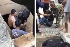 Giải cứu nữ điều dưỡng ở Phú Thọ rơi xuống hố sâu 2m