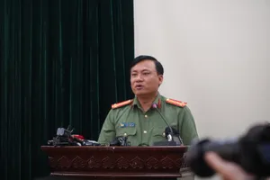 Công an Hà Nội đang thông tin với báo chí vụ án giết người, phân mảnh xác