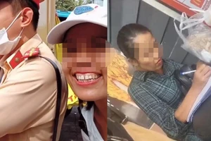 Yêu cầu nữ tiktoker ‘tỏ tình’, trêu ghẹo CSGT cam kết không tái phạm