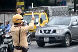 Công an Hà Nội phân luồng giao thông đón Đoàn khách quốc tế sang thăm Việt Nam