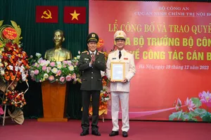 Giám đốc Công an Nghệ An giữ chức vụ Cục trưởng Cục An ninh chính trị nội bộ