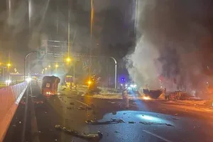 Cục CSGT thông tin về vụ cháy xe bồn trên cao tốc Hà Nội – Hải Phòng