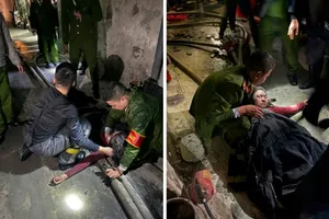 Cảnh sát cứu thoát 3 người trong vụ cháy nhà dân đêm giao thừa