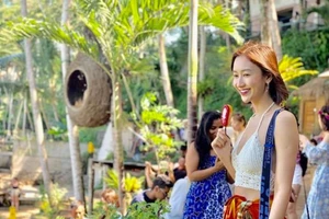 Ngắm Hà Thu diện bikini tại Bali