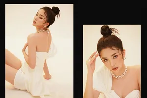 Á hậu Thúy An tung bộ ảnh cực hút mắt mừng tuổi mới