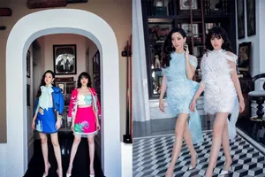 Đỗ Hà khác lạ đọ dáng cùng Lương Thùy Linh