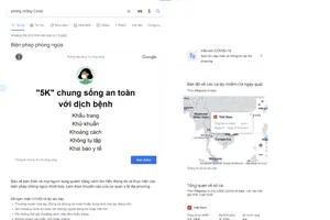 Google Doodle cung cấp thông tin phòng chống COVID-19 hữu ích