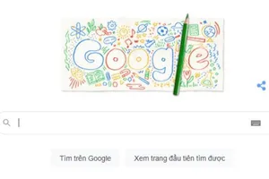 Ngày tựu trường được hiển thị trên Google Doodle