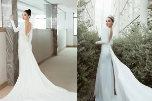 Lương Thùy Linh trở thành tâm điểm sự kiện với bộ váy cưới 6.000 USD
