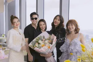 Lan Ngọc được tổ chức sinh nhật ngay tại phim trường 