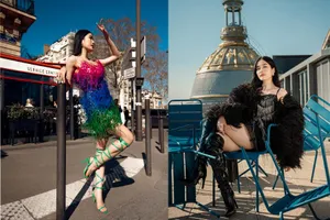 Á hậu Phương Anh lên đồ tung hoành Paris 