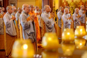 Chùm ảnh: Lễ kỳ siêu cho nạn nhân mất vì COVID-19