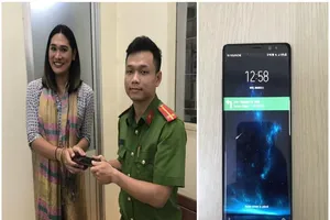 Giật điện thoại của cô gái, nạn nhân chụp tay lấy lại