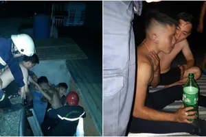 Sau cháy nhà, cảnh sát phát hiện thanh niên hốt hoảng ở tầng 3