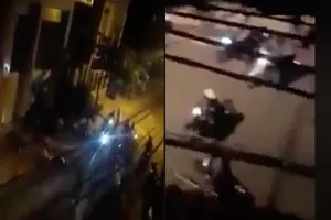 Sự thật về clip 'Hỗn chiến trên cầu Nhị Thiên Đường' 